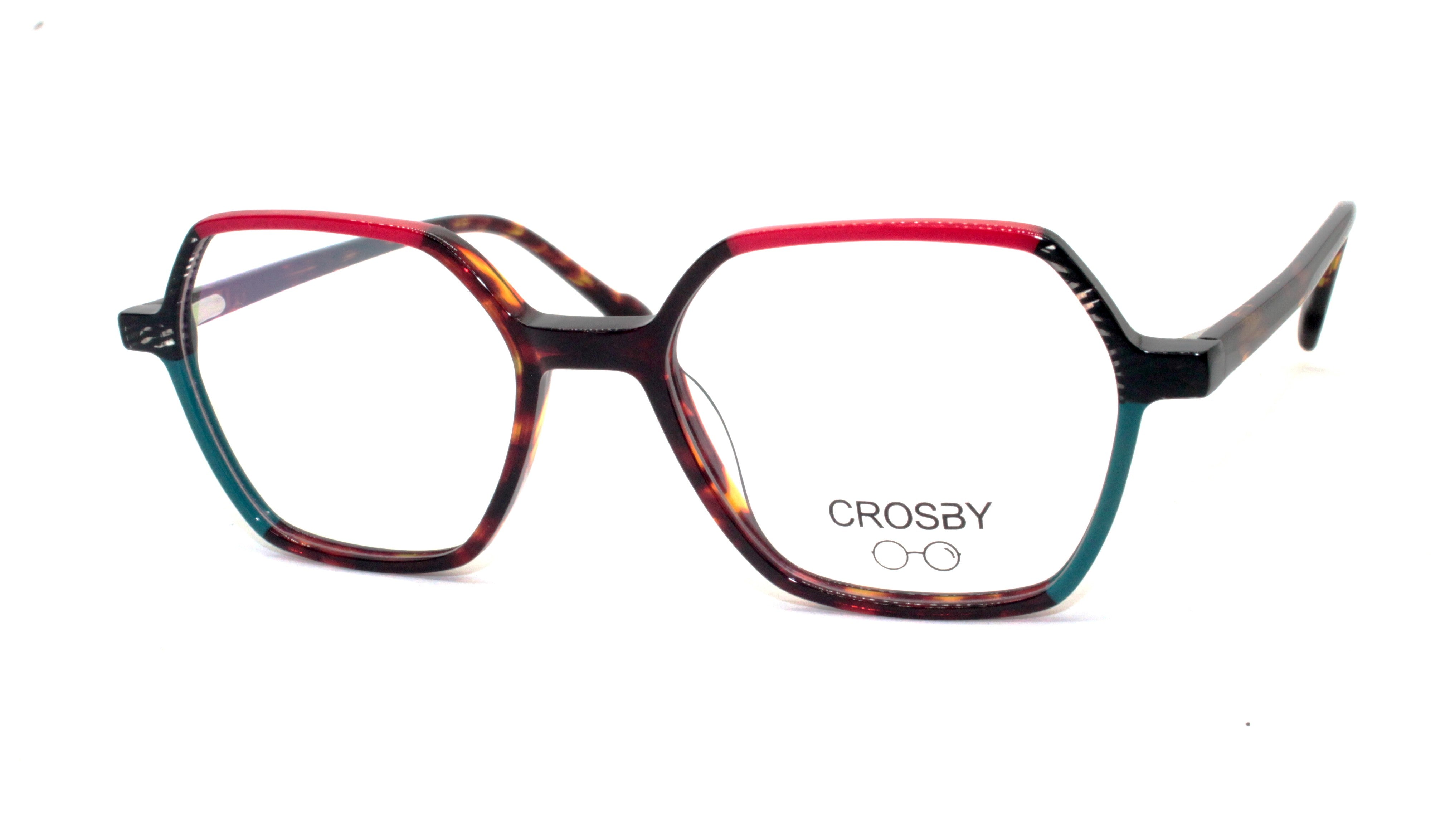 avery-rb0013-lunettes-de-vue-carr-es-rouge-orange-violet image 1