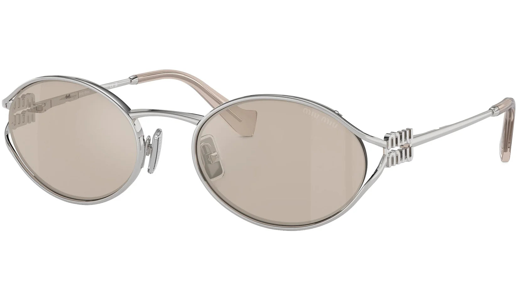 miu-miu-mu-52ys-lunettes-soleil-dor-e-ronde-femme image 3