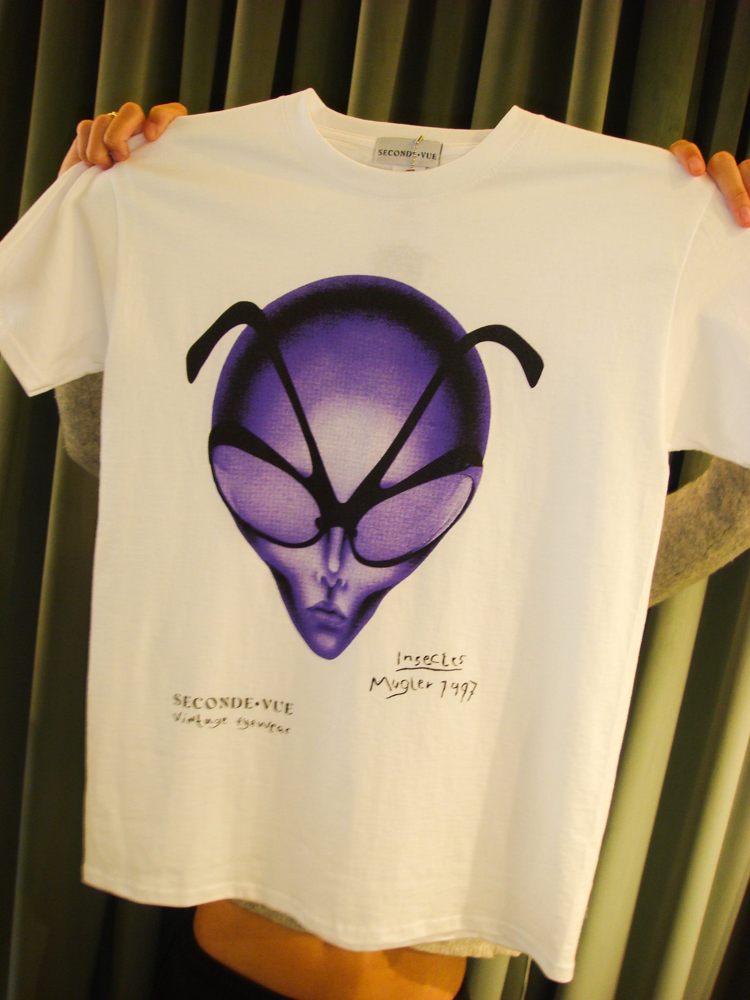 seconde-vue-t-shirt-blanc-mugler-1997-tailles-s-xl image 4